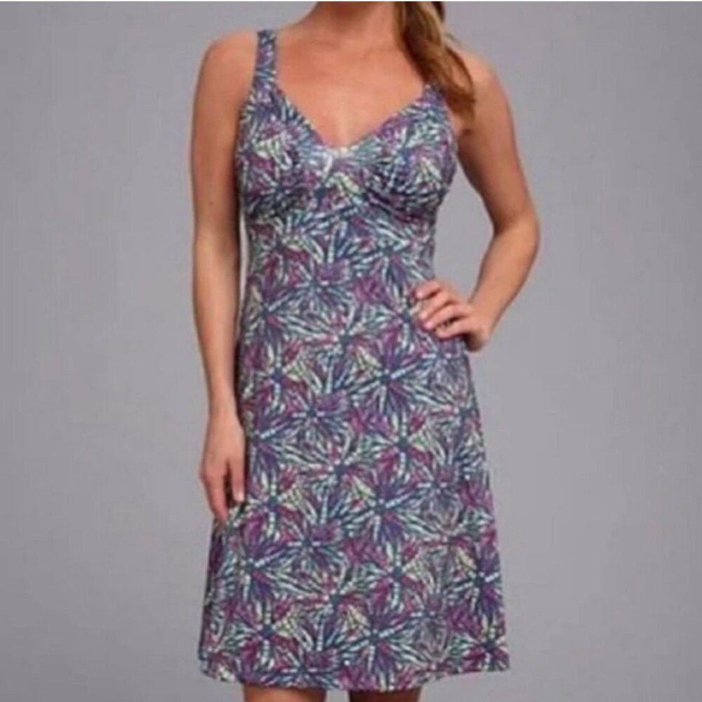 Patagonia Women's Minette Cutout Sleeveless Athletic L Dress Multicolor Outdoors